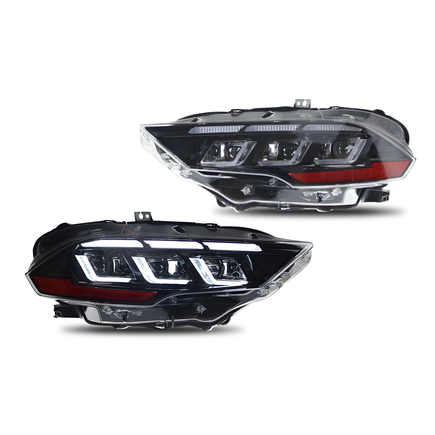 適用フォード マスタング Mustang 18-23年モデル LED流光転向ヘッドライトアセンブリ 10.02 FFCRYSTALESIA_COM