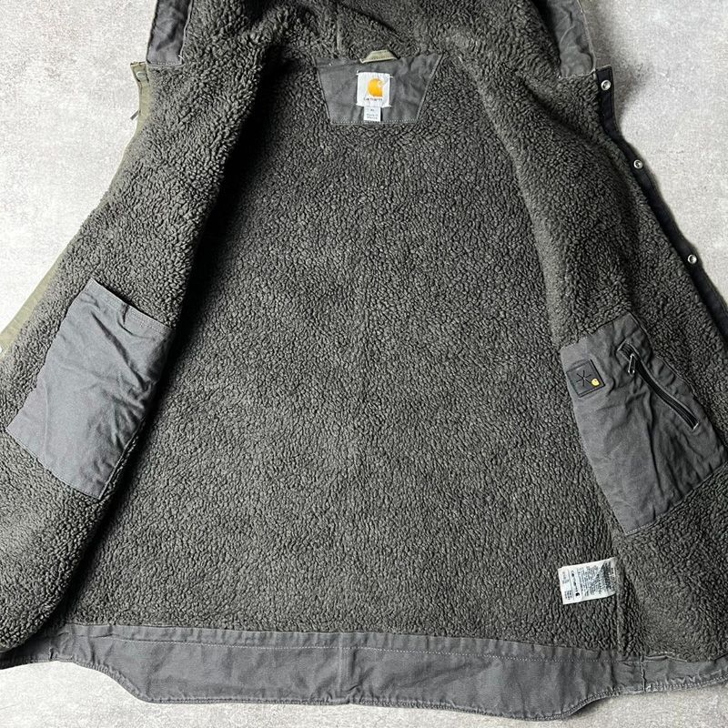 Carhartt ボア ライナー コットン ダック パーカー ベスト XL