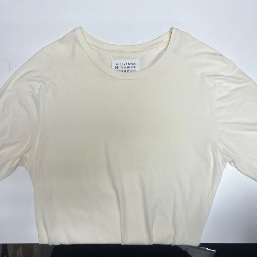 Martin Margiela マルタンマルジェラ 08SS ロングスリーブカットソー 長袖Tシャツ アイボリー系 size48 30GC132 ここのえ【中目黒R10】