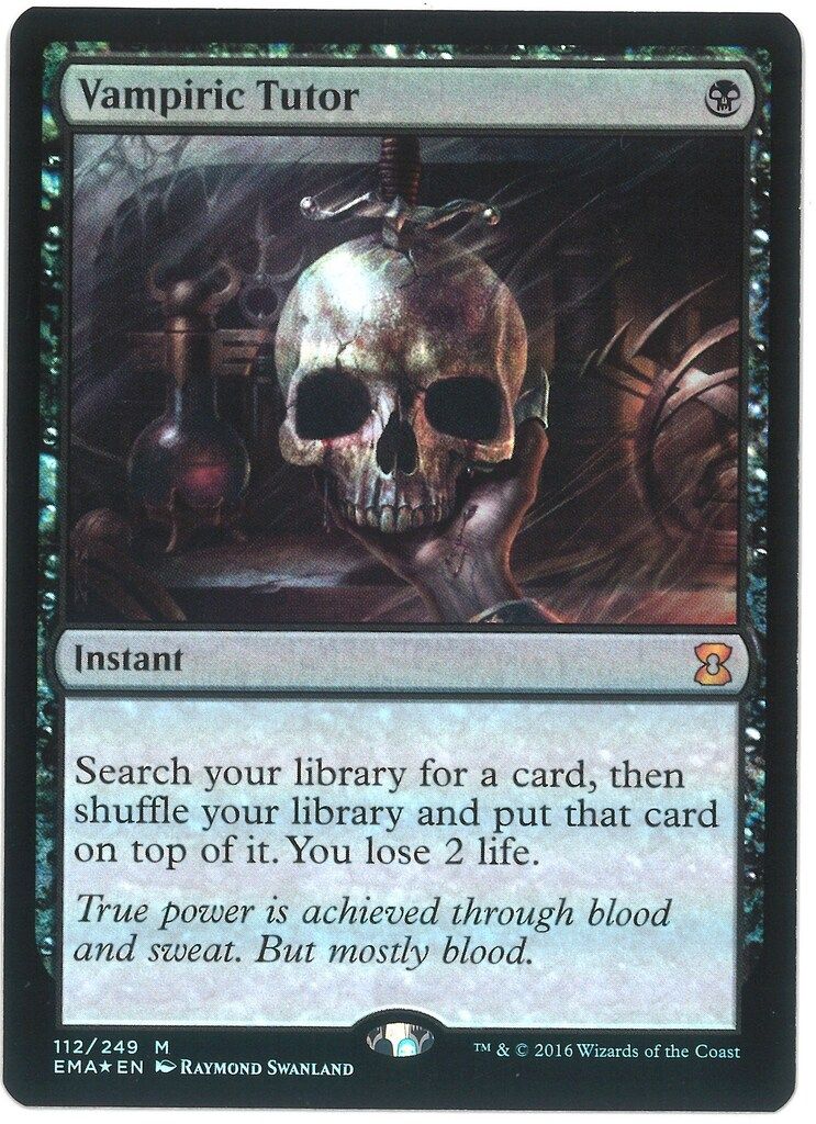 吸血の教示者 vampiric tutor MTG EMA 日本語 Foil《吸血の教示者