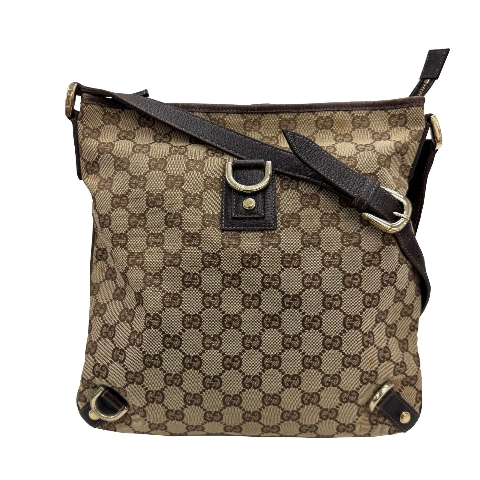 GUCCI グッチ GGキャンバス 131326 ブラウン ショルダーバッグ