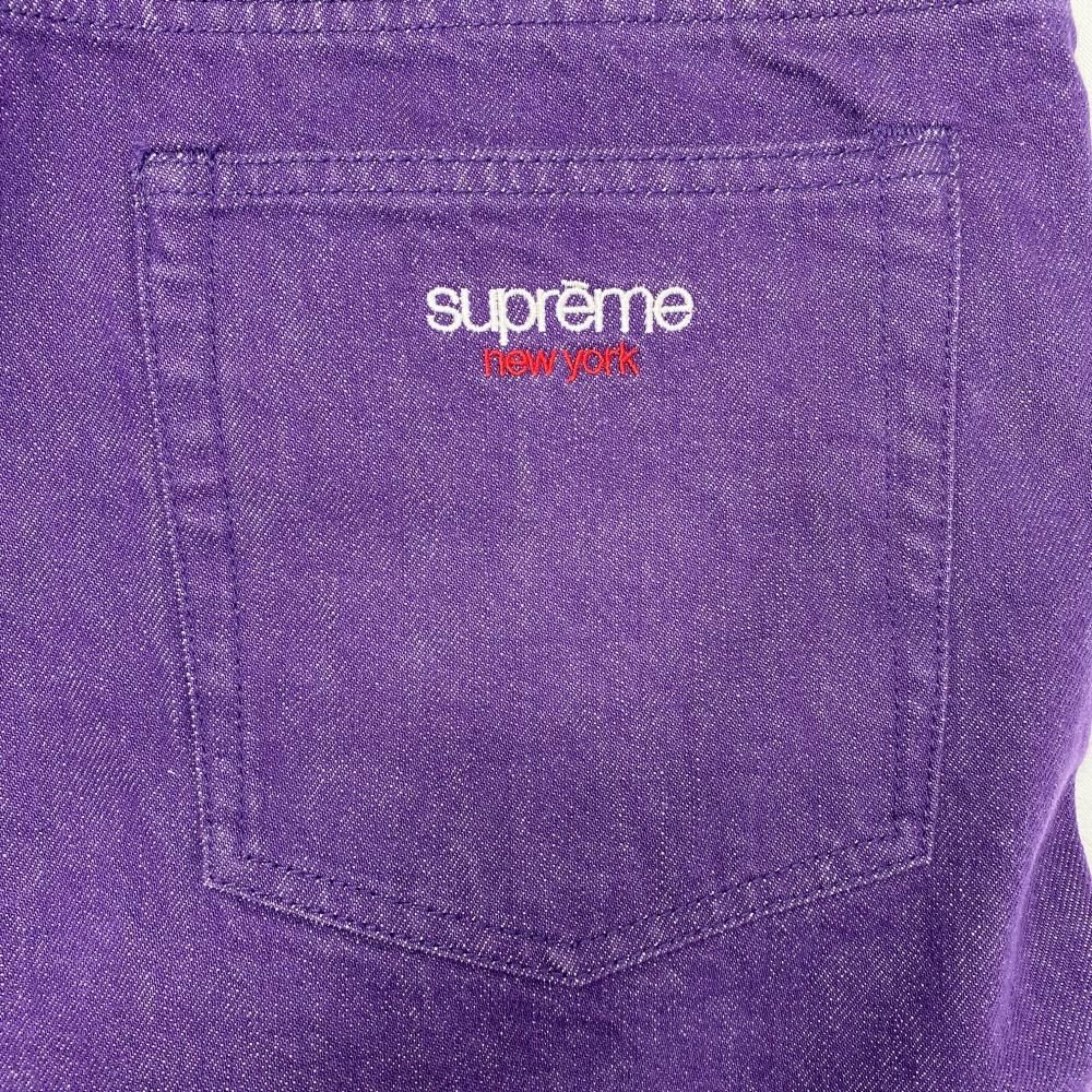 中古】Supreme 25SS Baggy Jean Short サイズ34 パープル バギー