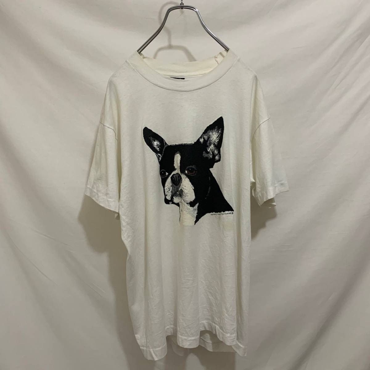 90s USA製 ボストンテリア 犬T プリントT 半袖 Tシャツ L - メルカリ