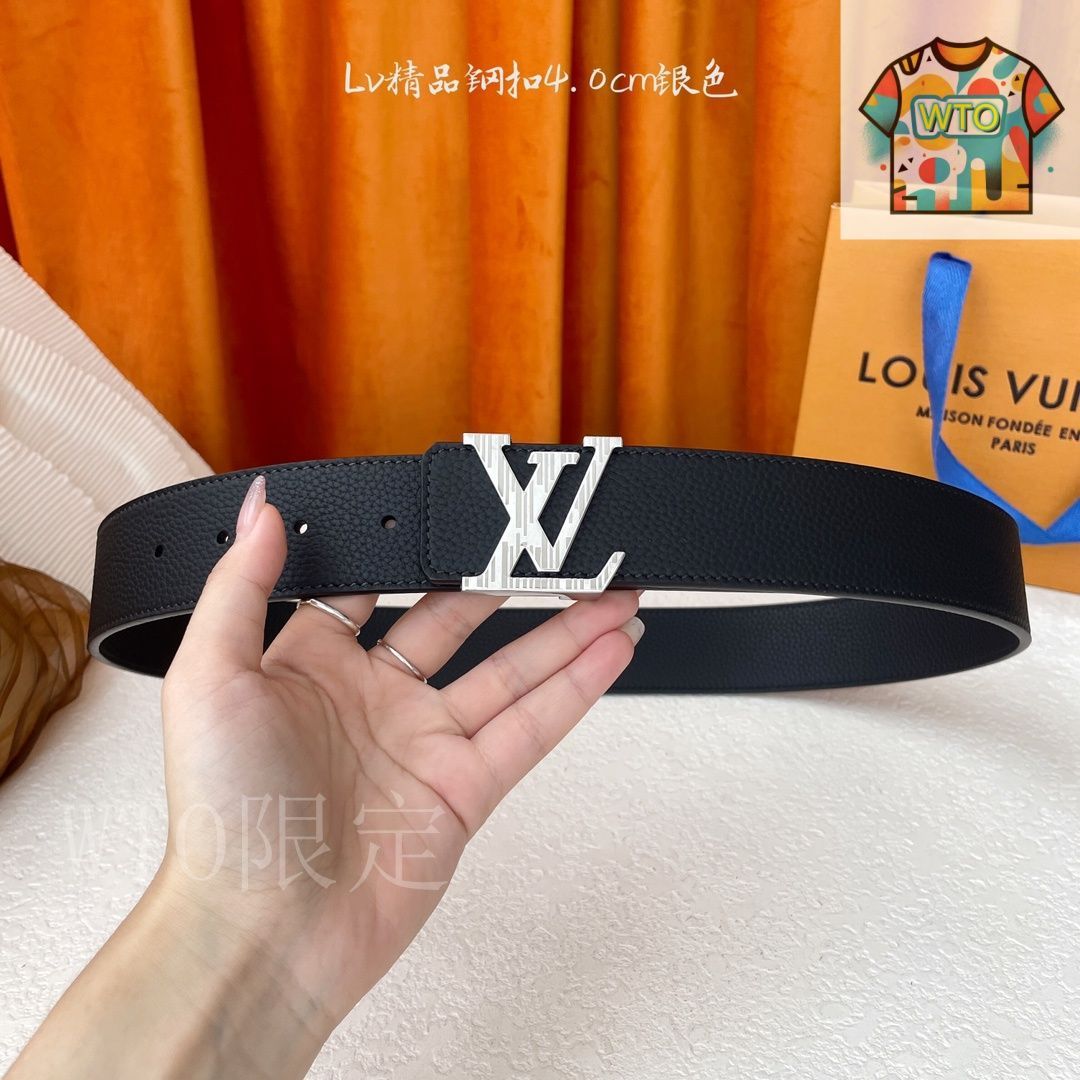 Louis Vuitton ドット柄レザーベルト LOUIS VUITTON サンチュール ベルト タイガ アルドワーズ 90cm