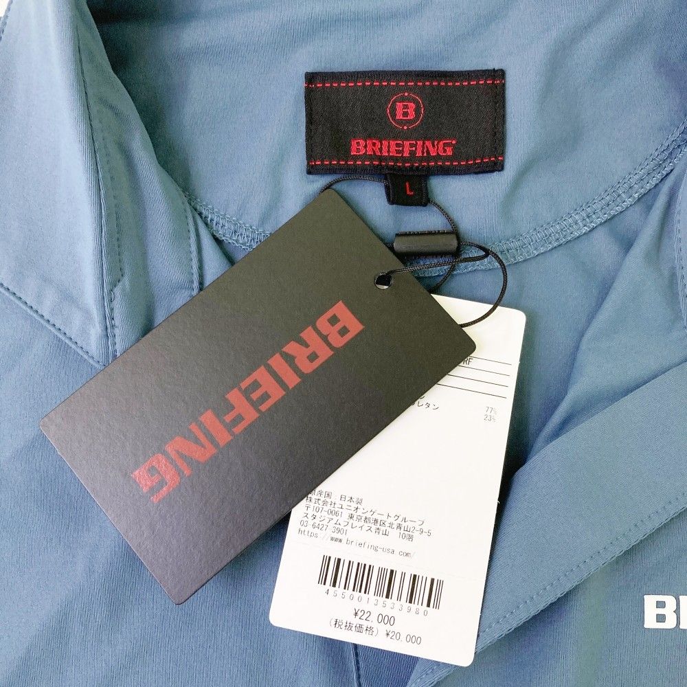 新品　BRIEFING GOLF メンズ　ポロシャツL ポロシャツ メンズ ブリーフィング ゴルフ BRIEFING GOLF 2025
