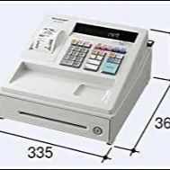 シャープ 電子レジスタ 8部門 プリンター電卓 ホワイト系 XE-A147-W