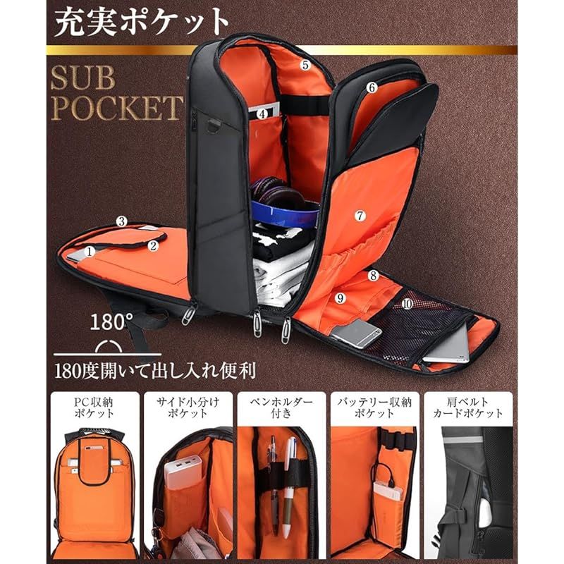 スクエアリュック 大容量