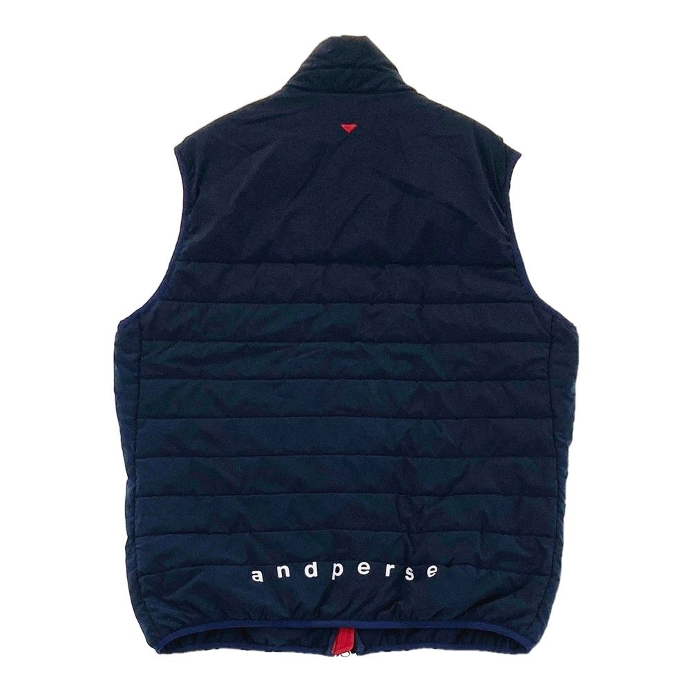サイズ L AND PER SE アンパスィ AMF1014G2 中綿ベスト ネイビー系 240101521952 ゴルフウェア メンズ ストスト