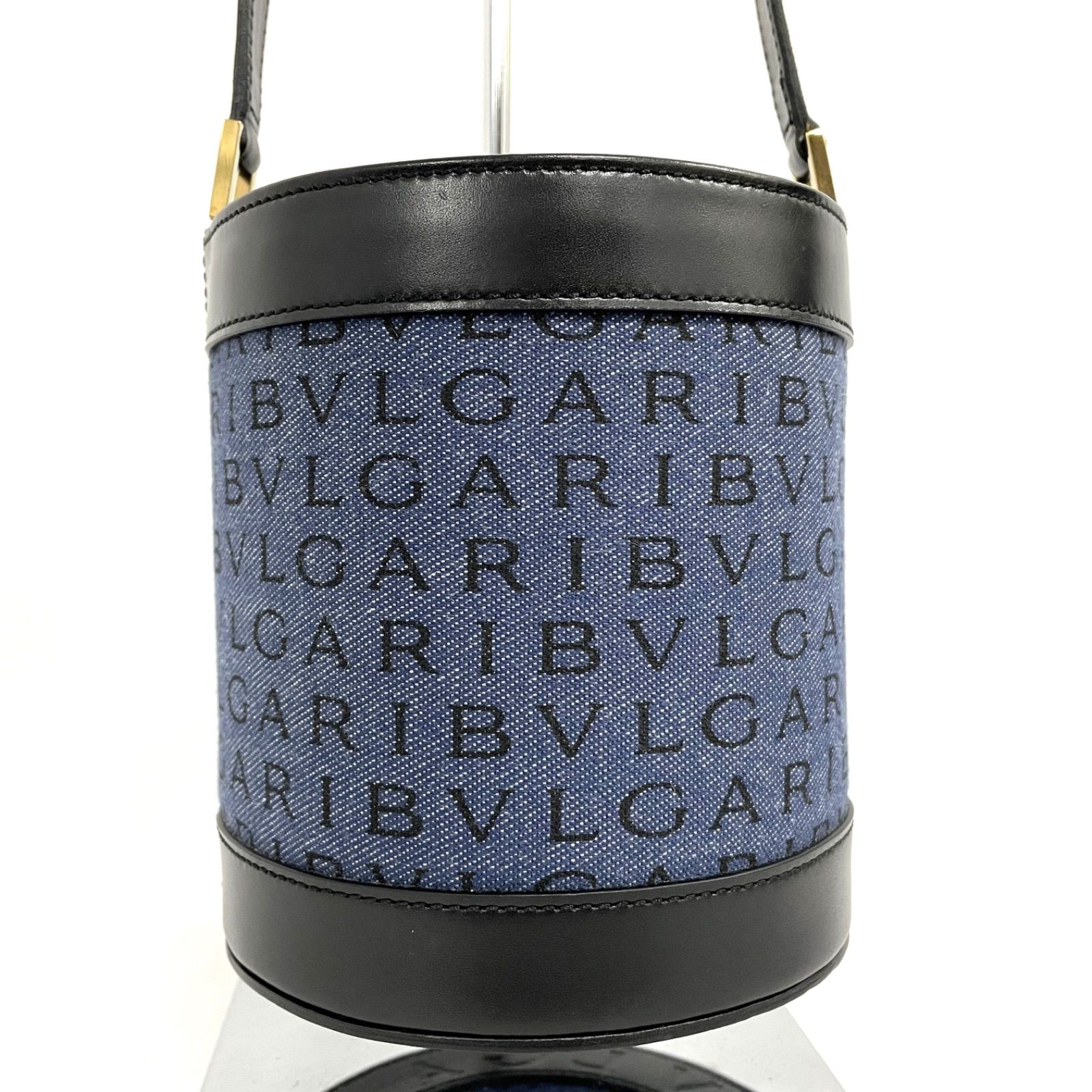 BVLGARI ビーゼロワン ロゴマニア 筒形 肩掛け ハンドバッグブルガリ