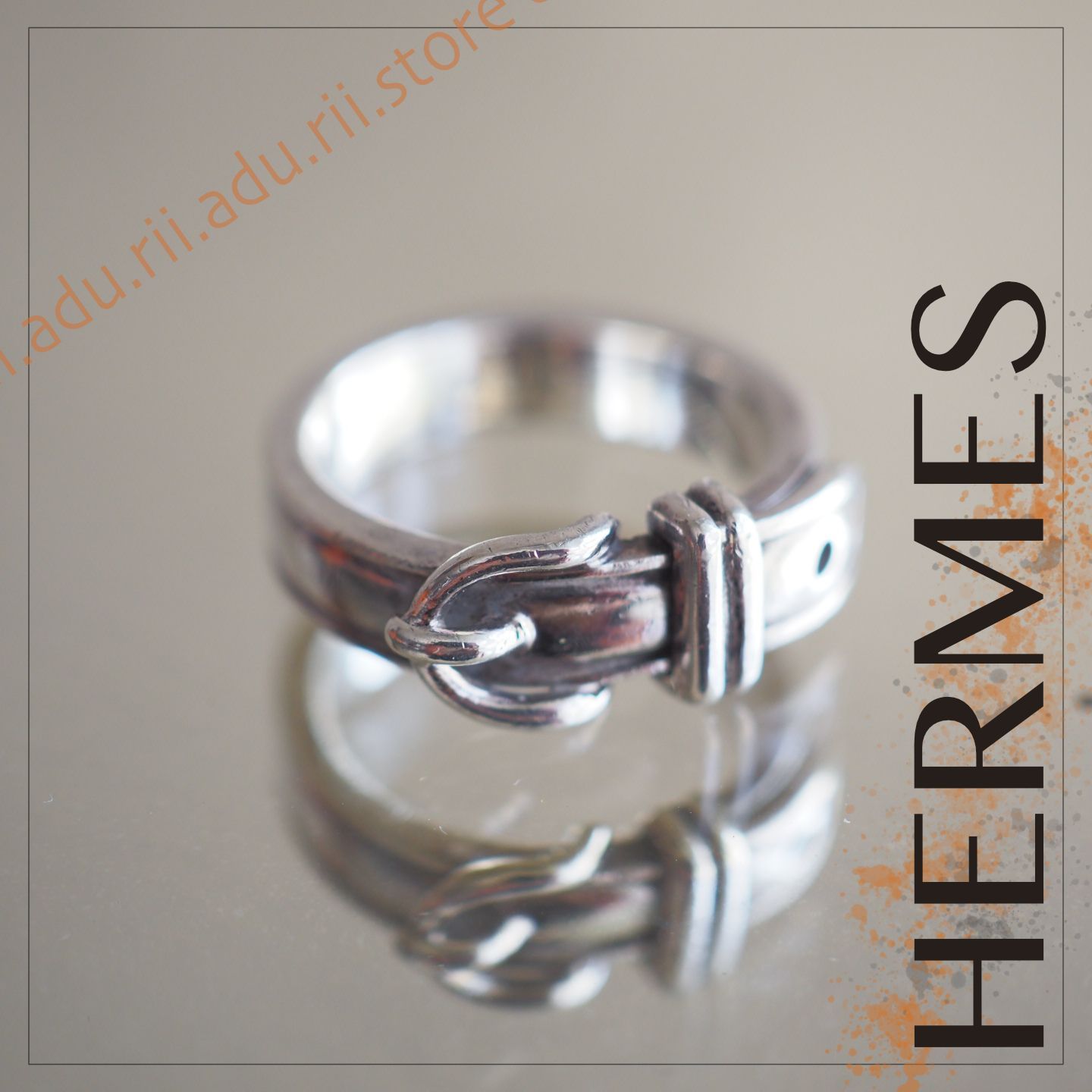 良品☆ エルメス HERMES サンチュールリング 指輪 シルバー SV952 