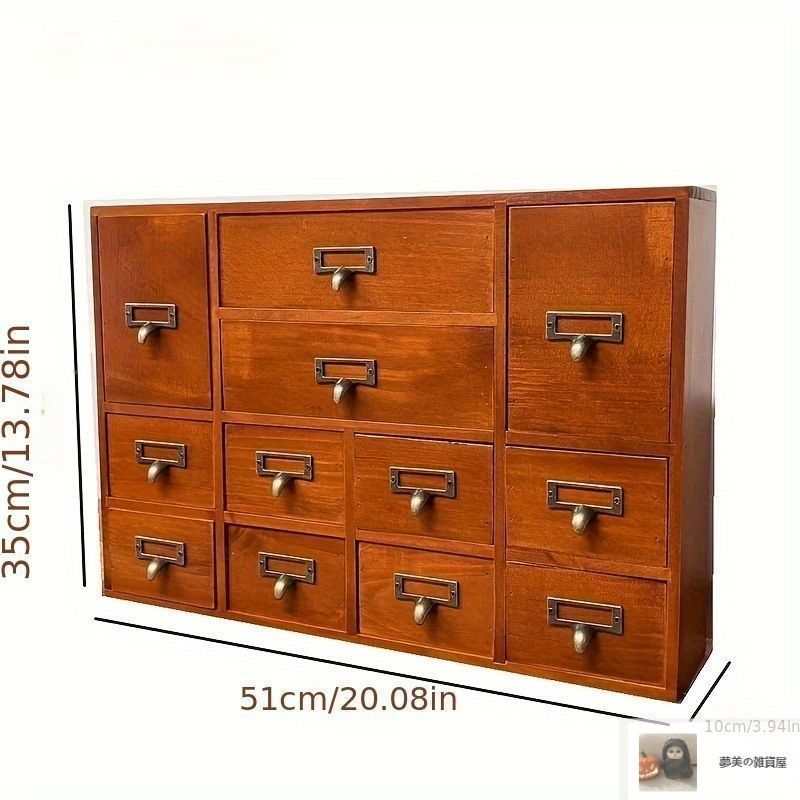 ミニ チェスト 和風 ヴィンテージ調 取っ手 付き おしゃれ かわいい インテリア 収納 ケース 和 モダン 箪笥 たんす 引き出し 木製5-120 MARWIL-DEMENAGEMENTS_CH