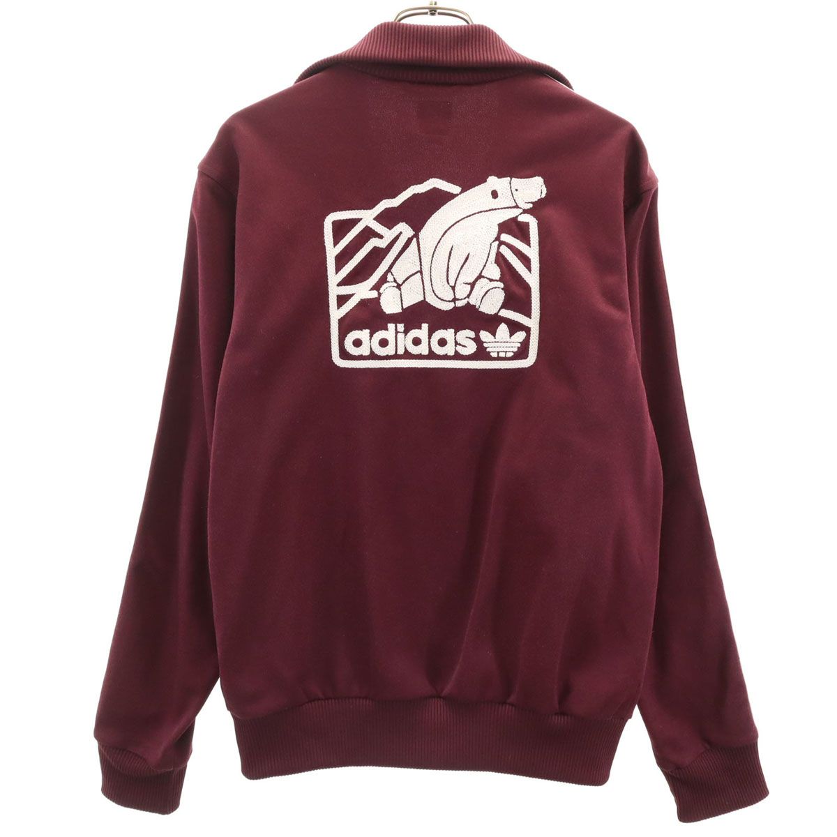 adidas アディダス トレフォイルロゴ刺繍 トラックジャケット M