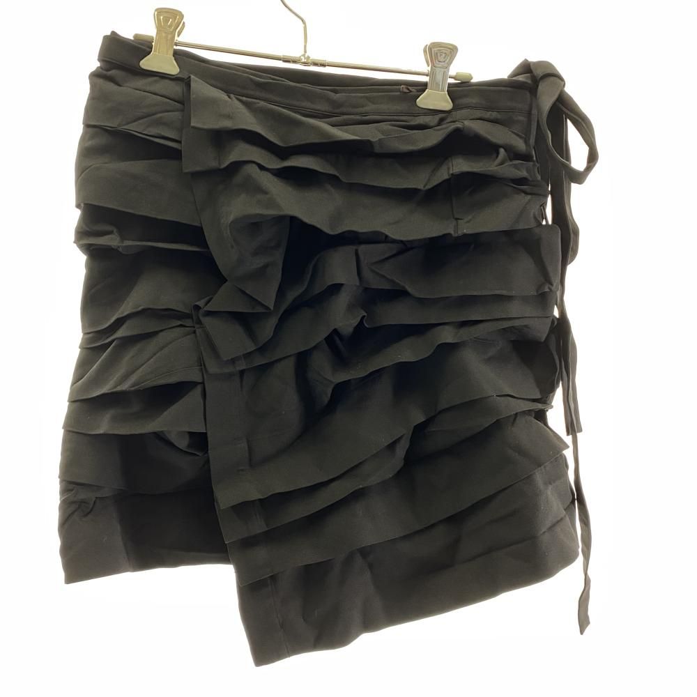 COMME des GARCONS 巻フリルミニスカート ブラック サイズM コムデギャルソン 17 240017729120