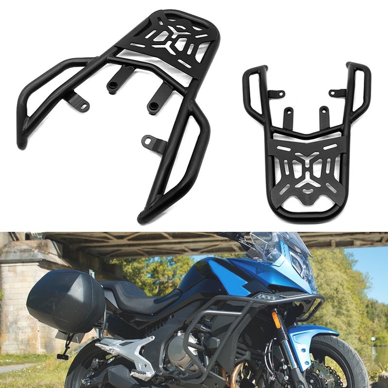 650-MT 対応 650 MT ブラックリアサイドサドルバッグボックス 650|MT 対応 CF-MOTO 650MT バイク ラゲッジラックアクセサリー