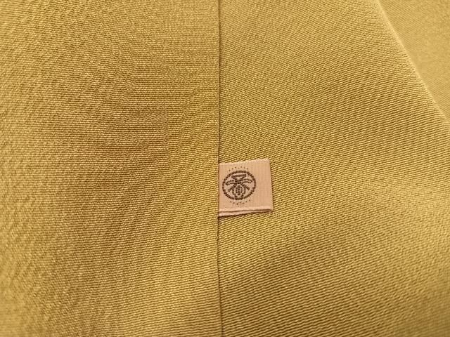 平和屋着物○本場結城紬 重要無形文化財 芝舞蝶文 阪急百貨店扱い 正絹