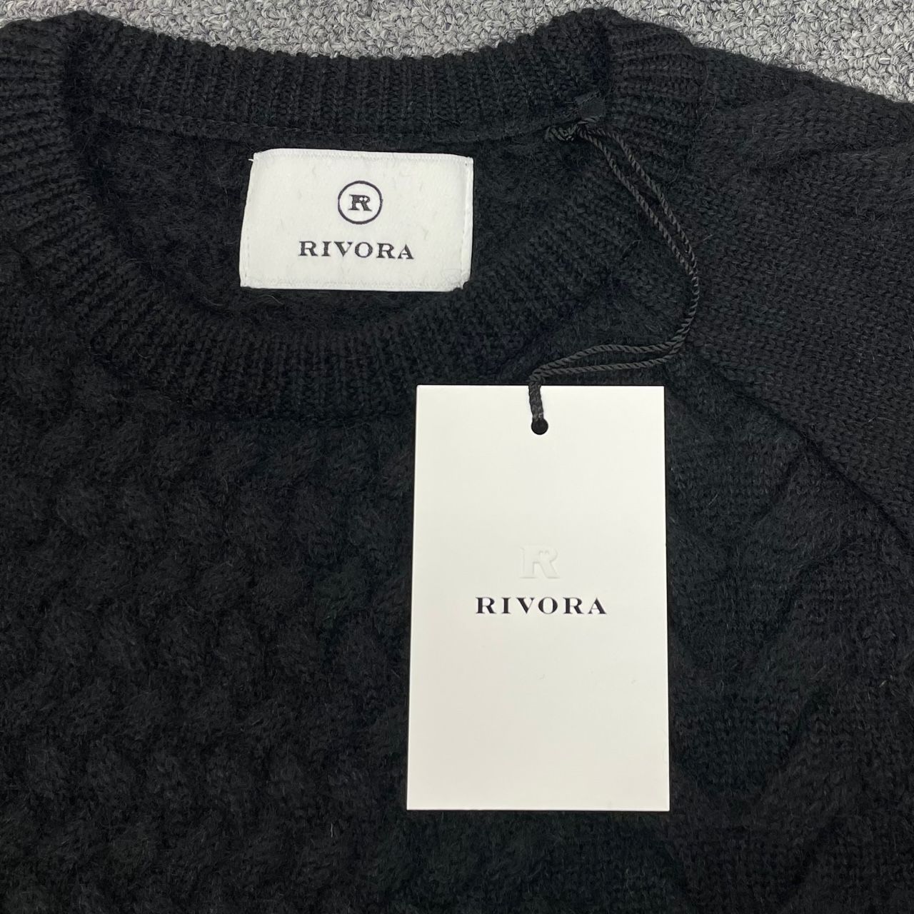 定価39600円 新品 RIVORA 22AW Mohair Multi Cable Pull Over モヘア 