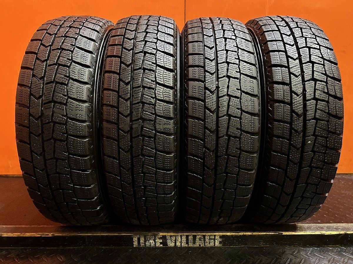DUNLOP WINTER MAXX WM02 155|65R13 13インチ スタッドレス 4本 20年製 バリ溝 ライフ ザッツ オッティ アルト モコ等 KTG254