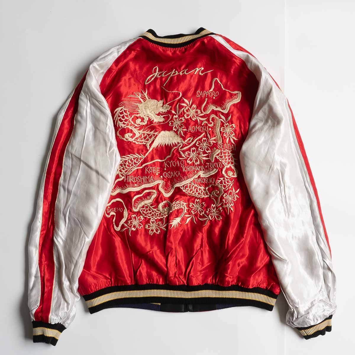 美品 XXL 東洋エンタープライズ JAPAN 鷹 龍 リバーシブルスカジャン 美品 XXL 東洋エンタープライズ JAPAN 鷹 龍 リバーシブルスカジャン