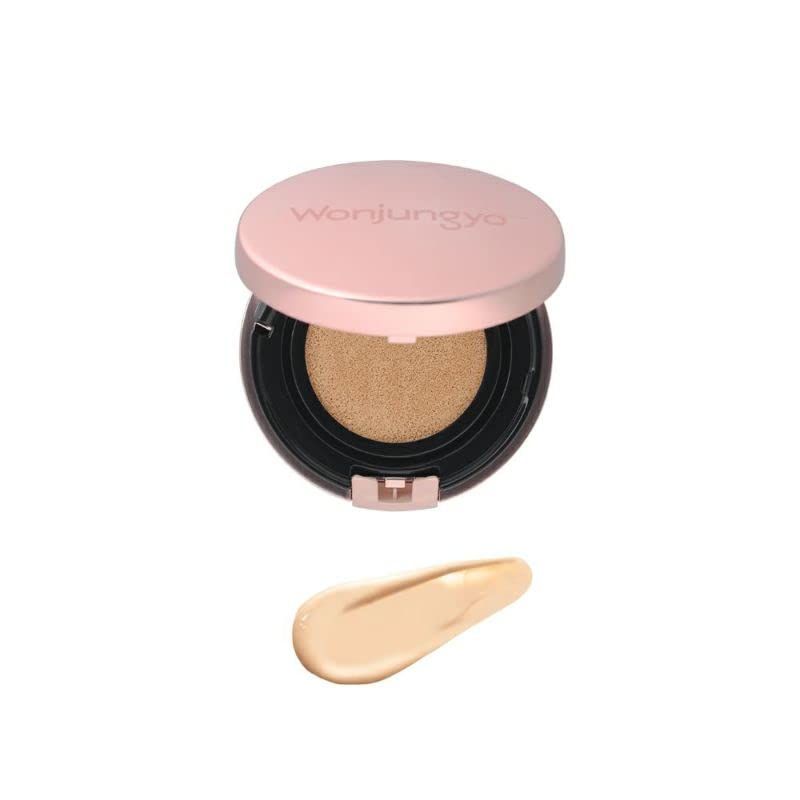 Wonjungyo(ウォンジョンヨ) フィッティングクッション ラスティング 13g セミマットタイプ SPF50+ PA+++ (03 ペールベージュ， 13g)