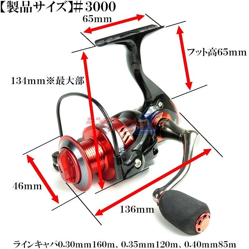 ドラグMAX11kg 3ボールベアリング搭載 【 スピニングリール