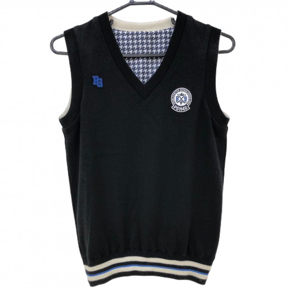 Pearly gates パーリーゲイツ ニット×ナイロン ベスト ゴルフ 千鳥