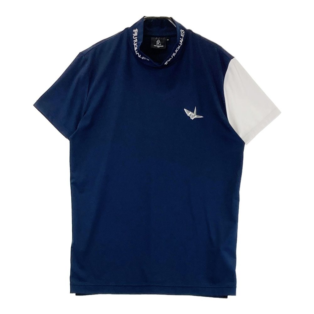 サイズ 4 1PIU1UGUALE3 GOLF ハイネック半袖Tシャツ ネイビー系 240101461888 ゴルフウェア メンズ ストスト