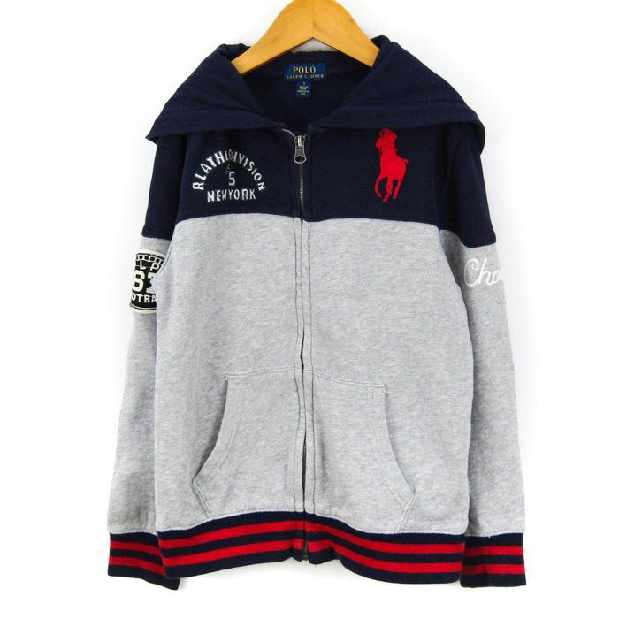 【大人気】POLO RALPH LAUREN：ビッグポニーパーカー　スウェット Polo Ralph Lauren ビッグポニー20周年記念クレストパーカー (POLO