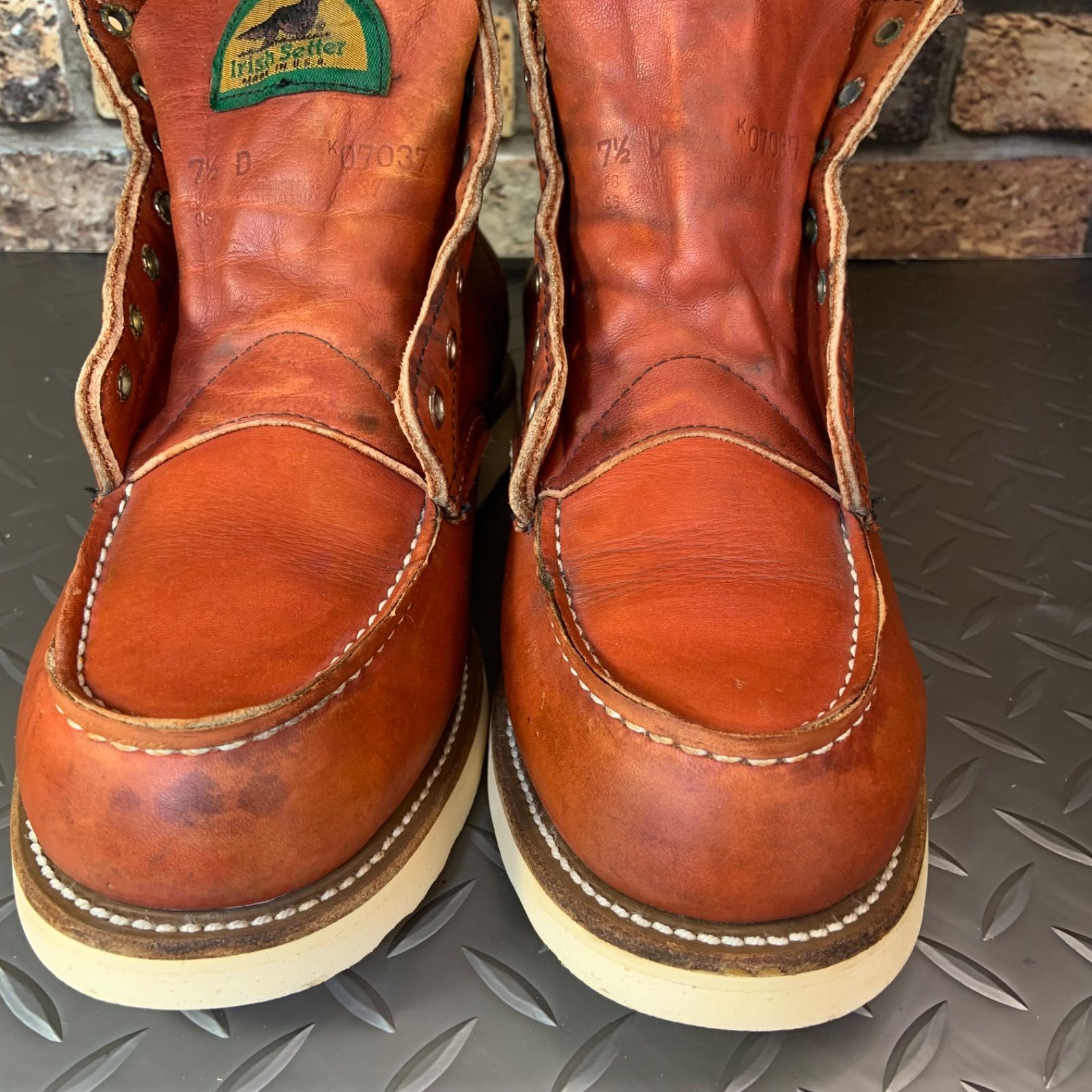 ☆REDWING 875 半円犬タグ 1996年製 US7.5D 25.5㎝ (24K29-875-75
