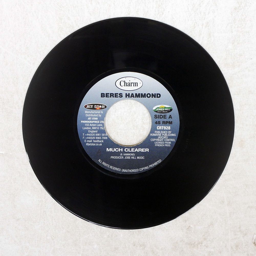 英 UK盤 BERES HAMMOND/MUCH CLEARER/CHARM CRT928 7 □ - メルカリ