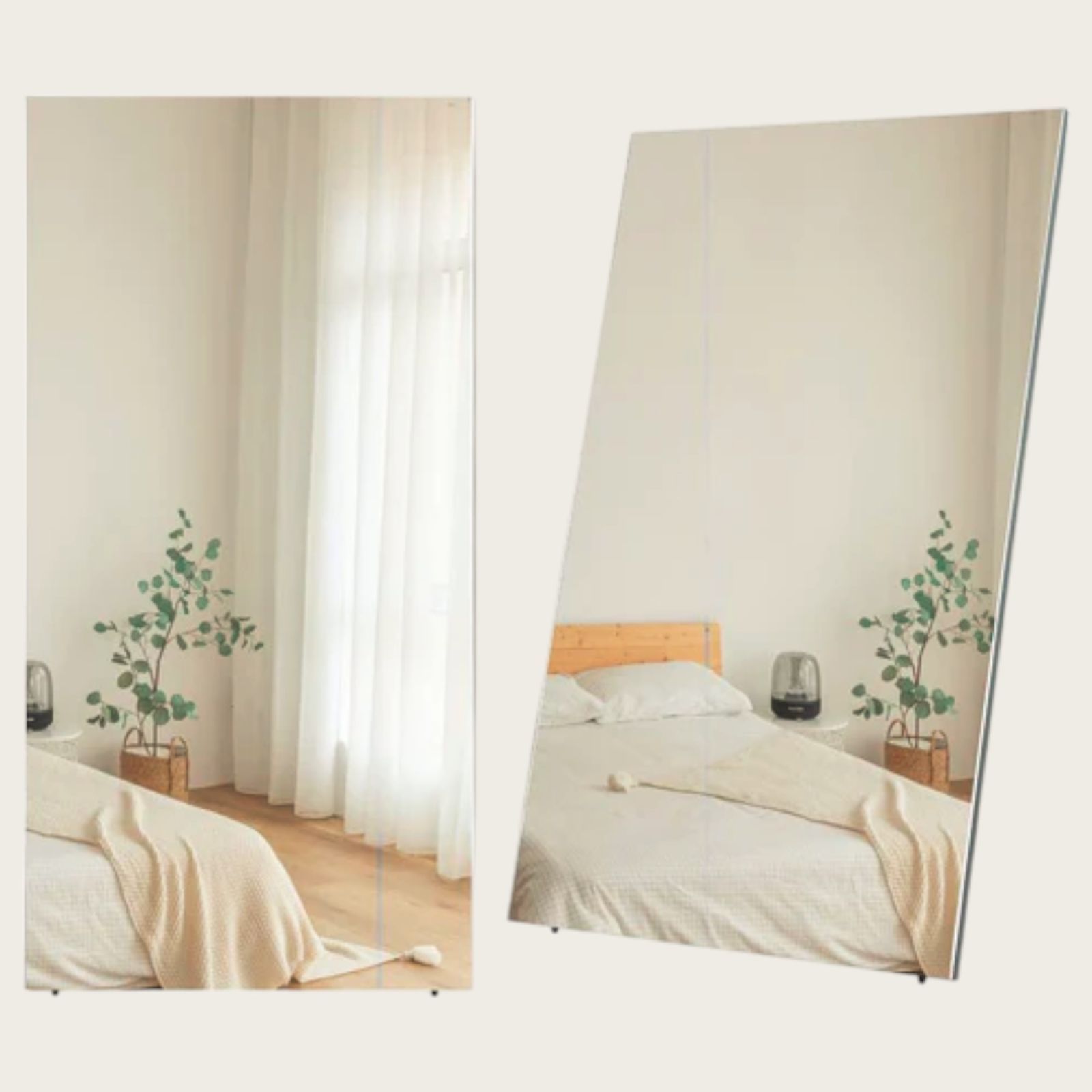 #2299 2WAY 壁 立て掛け 鏡 ミラー 160 x 60cm ナチュラル 2299 2WAY 壁 立て掛け 鏡 ミラー 160 x 60cm ナチュラル