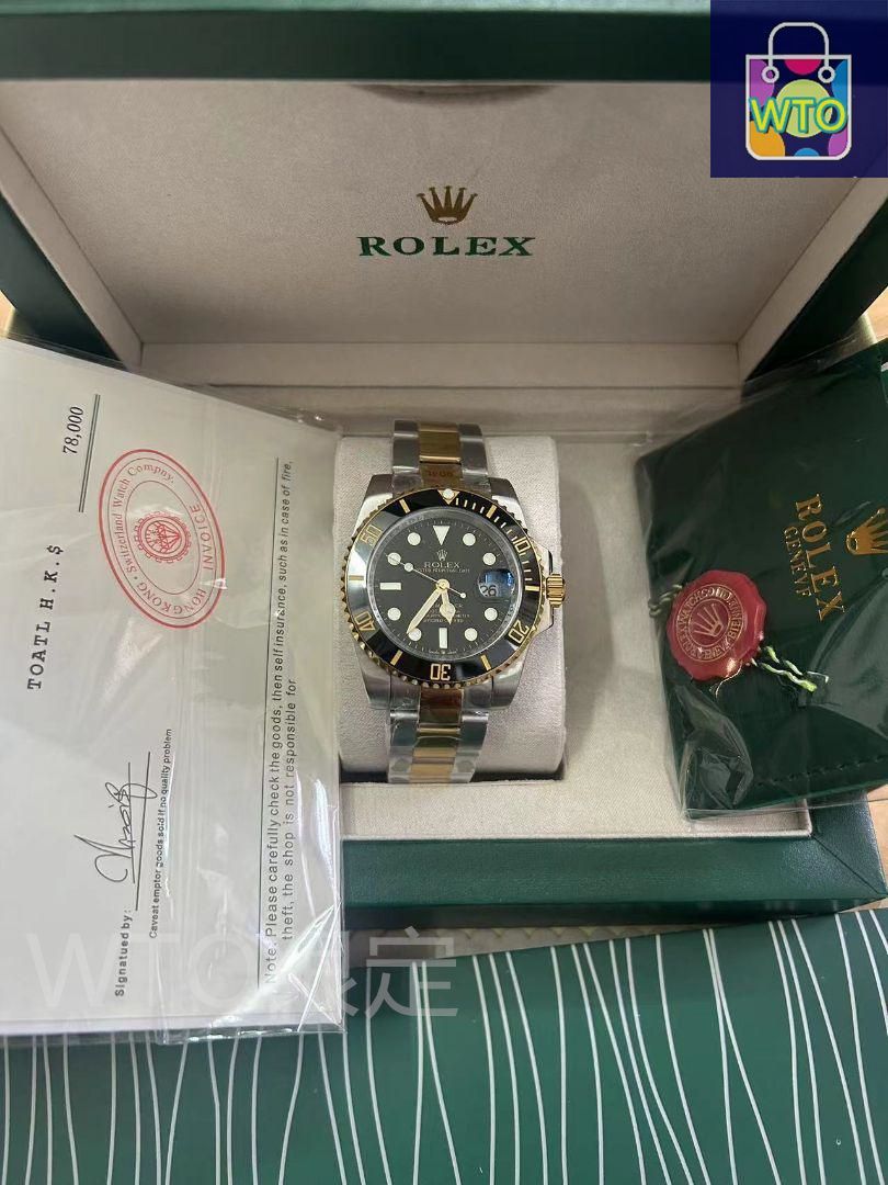 ROLEX 自動巻き時計 ブラック/ゴールド｜本日限定特価｜新品未