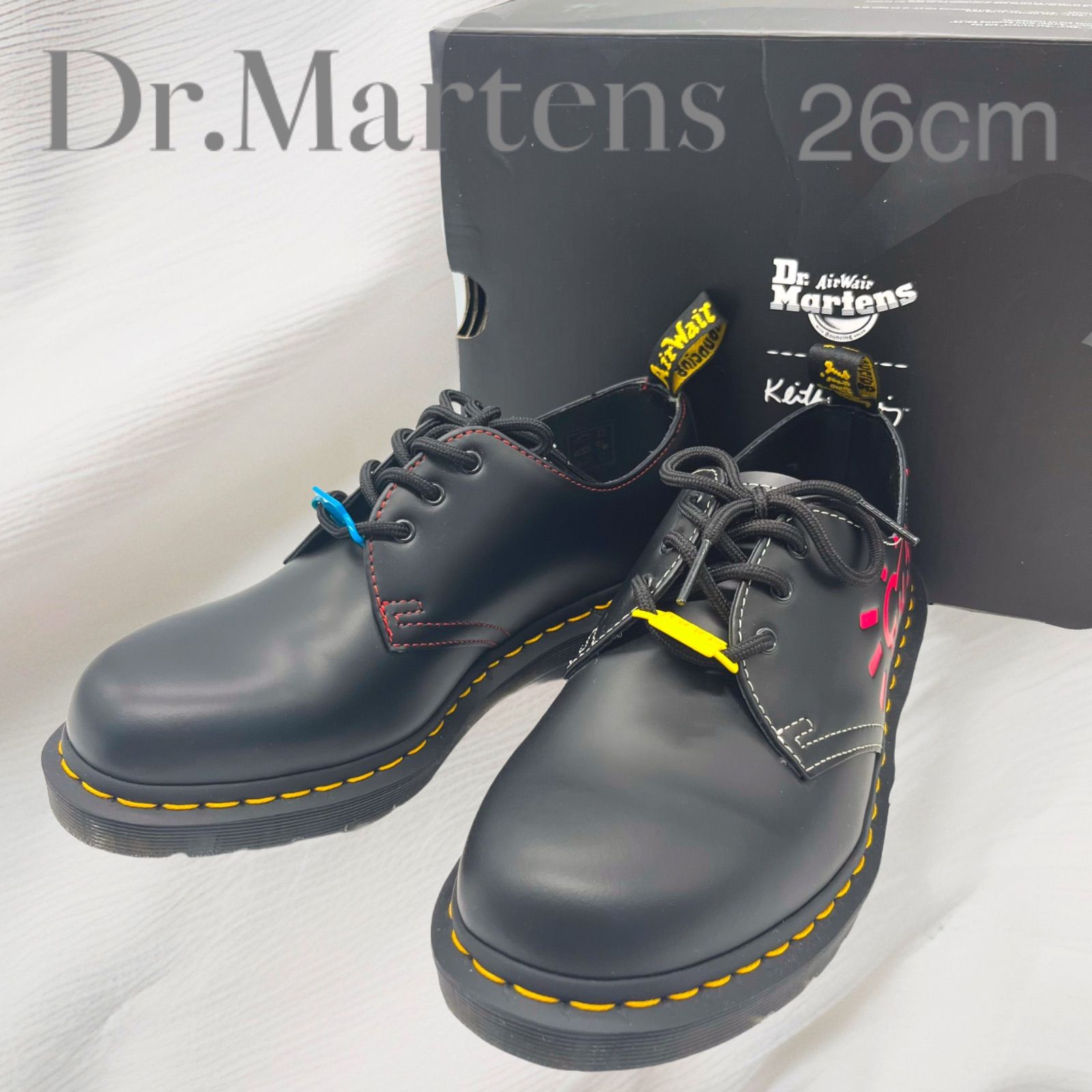 未使用】Dr.Martens ×Keith Haringコラボ マーチン 革靴 uk7 26㎝ ドクターマーチン×キースヘリング 3ホール ギブソン  シューズ - メルカリ