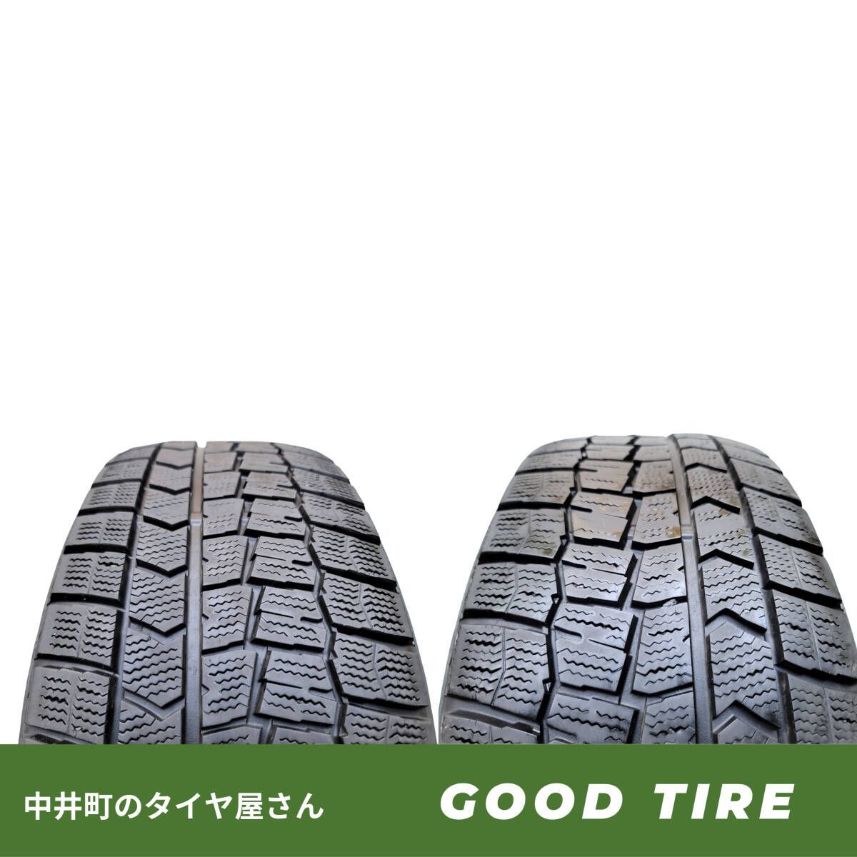 215|55R17 ダンロップ WINTER MAXX WM02 2020年製 冬用 2本 7.5分山 タイヤ タイヤ エスティマ クラウン オデッセイ 6877