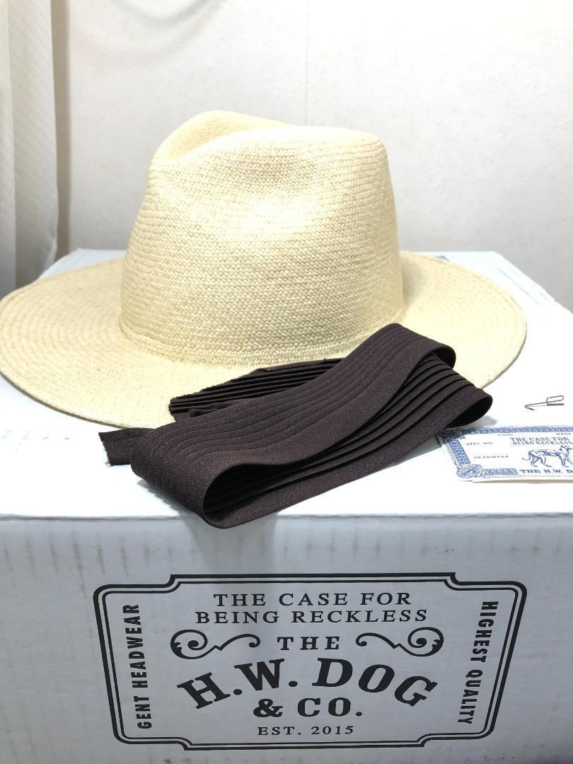 018031 THE H.W. DOG - CO. T-PAGARI PANAMA HAT 40 パナマ ハット エイチダブリュードッグアンドコー D-00506