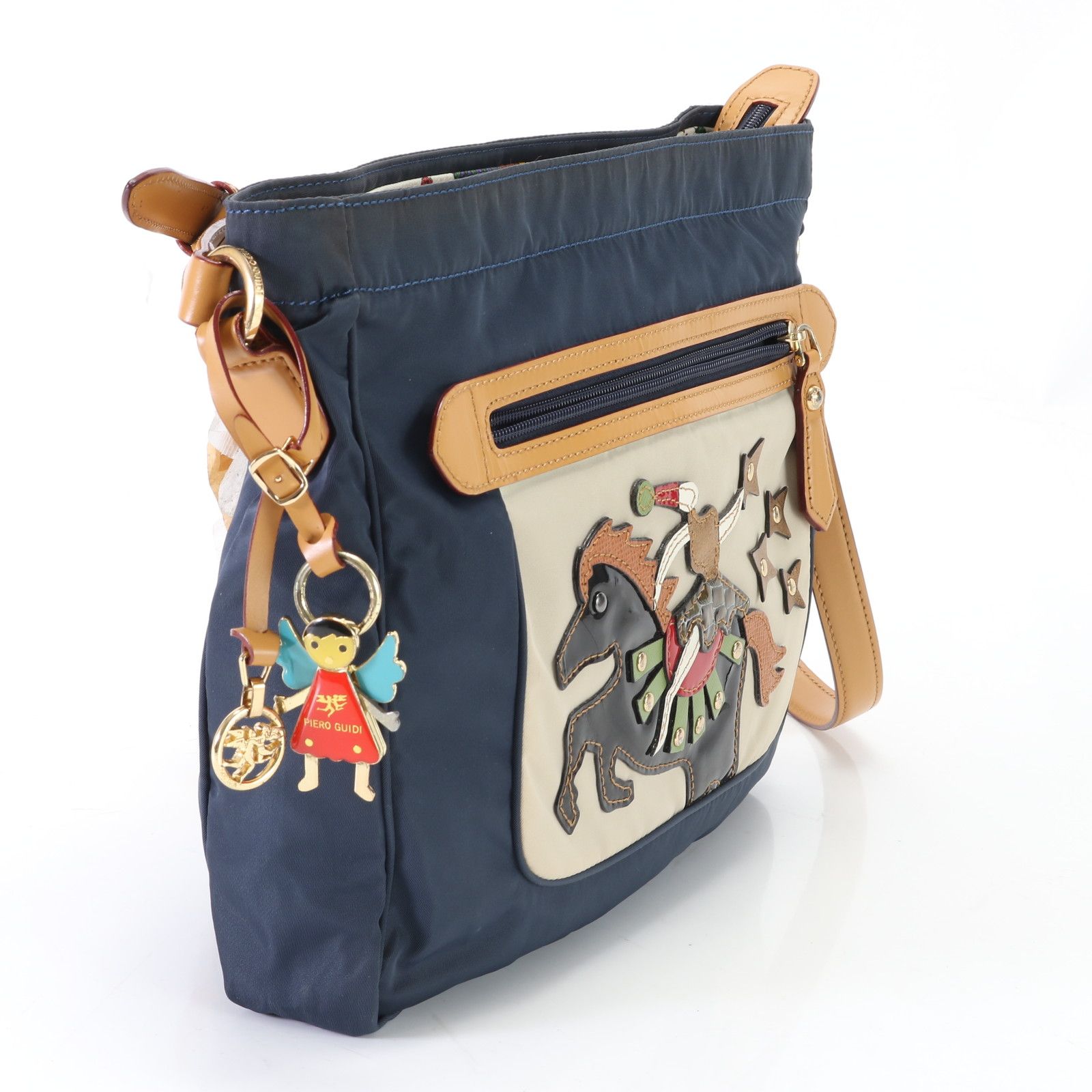 極美品 Piero Guidi ピエログイディ ショルダーバッグ 斜め掛け クロス