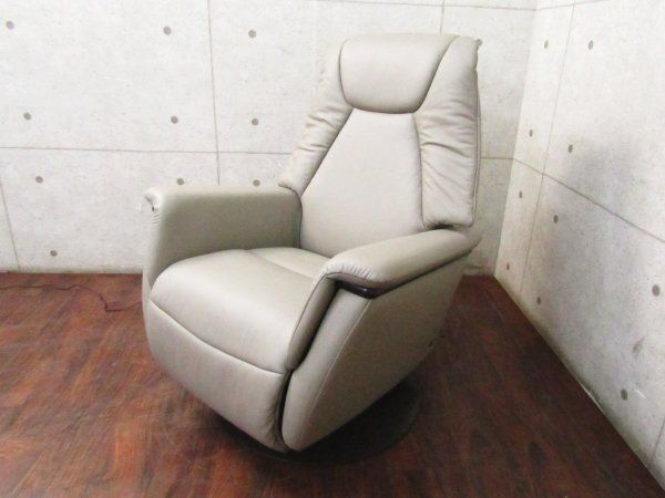 展示品■未使用品■EKORNES/エコーネス■Max/マックス■デンドウPC S■パロマ(カク/モク)■総革■電動リクライニングチェ/44万/yykn1033k