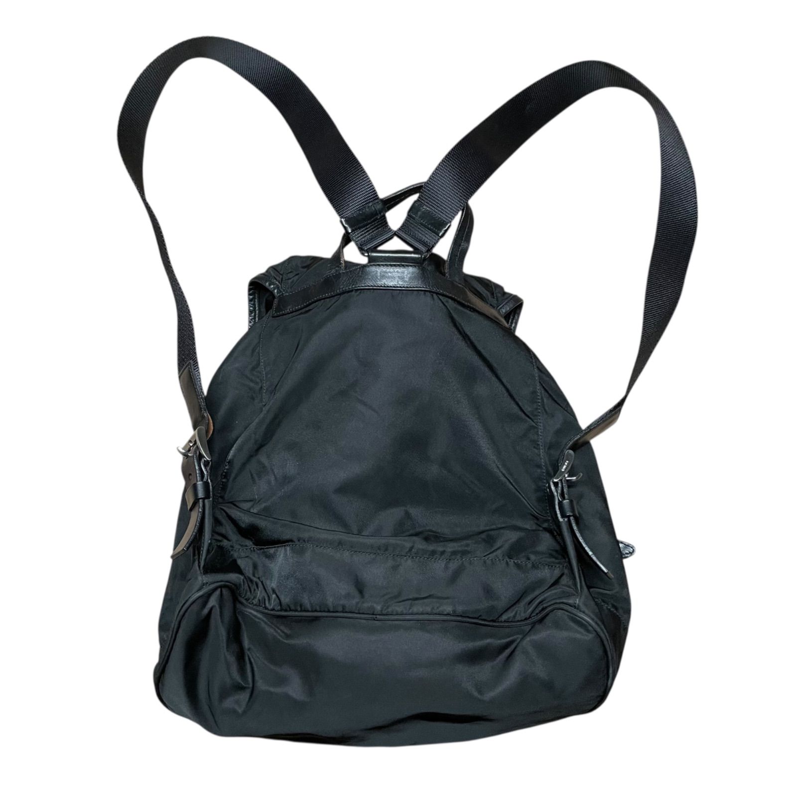 PRADA プラダ ナイロン リュック 2VZ065 三角ロゴ ブラック 新品同様