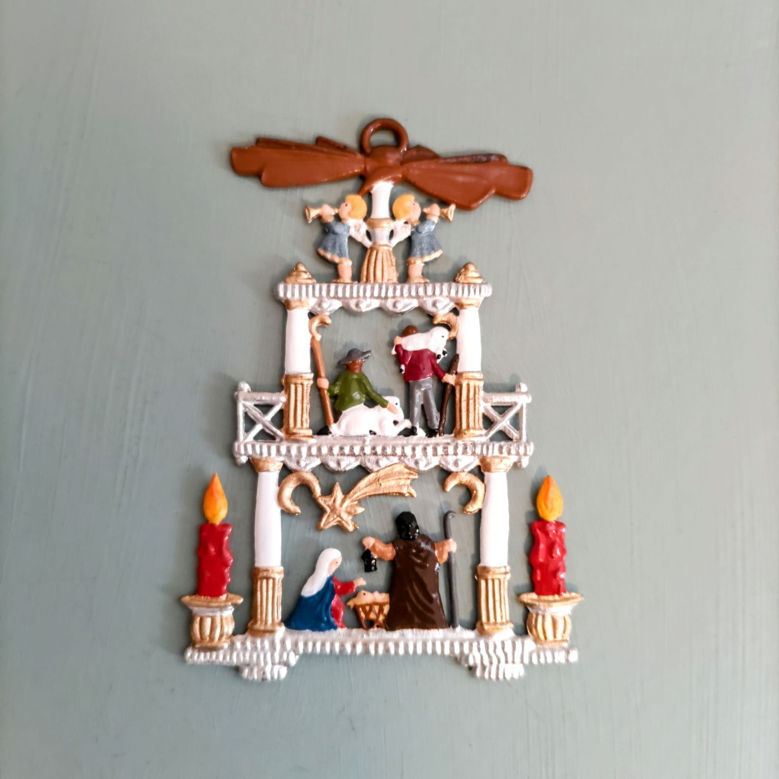 再入荷 クリスマスピラミッド 錫飾り オーナメント ドイツ工芸品