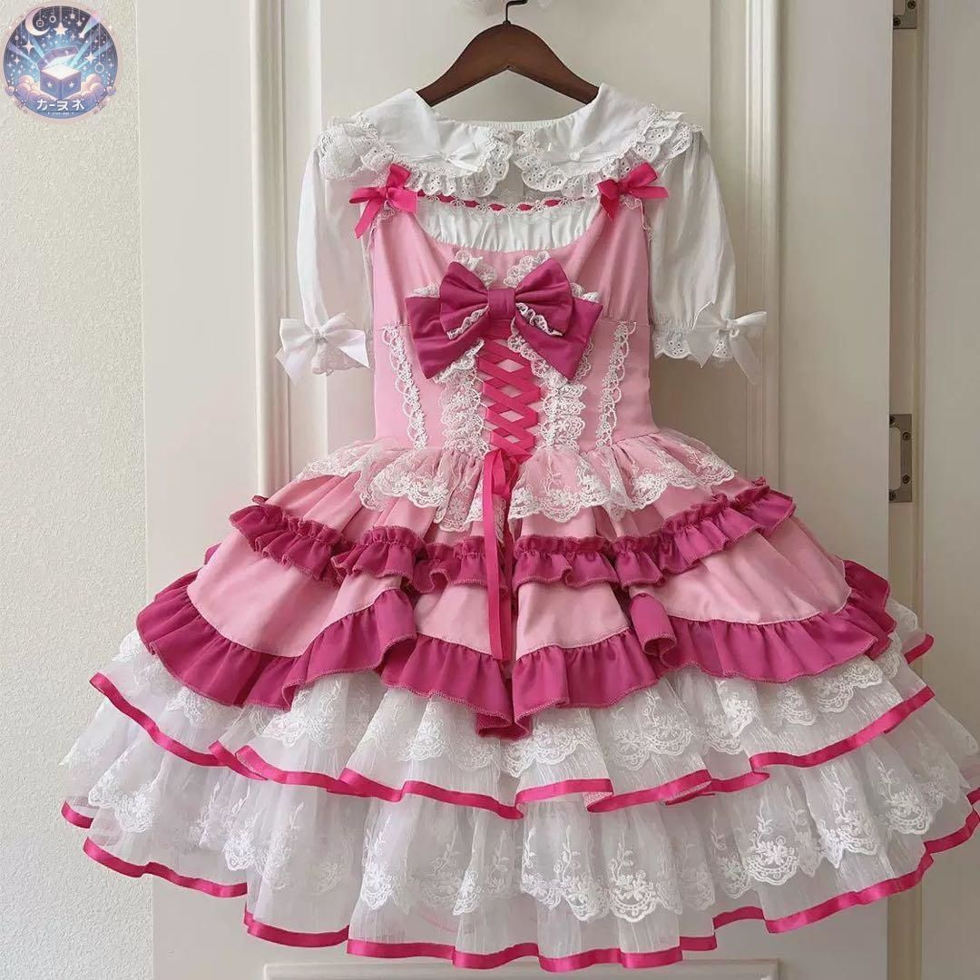 お出かけに ロリータジャンパースカート