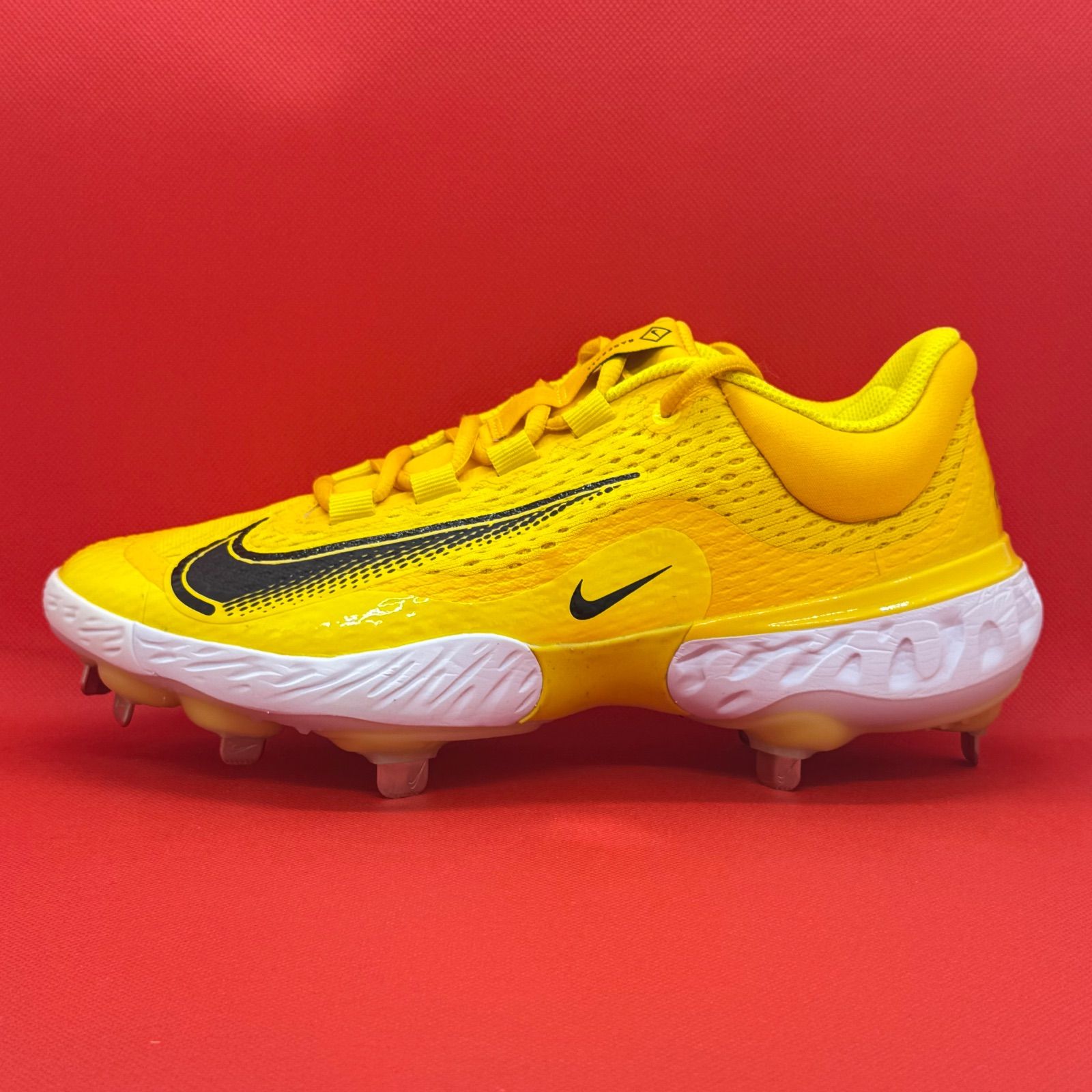 お見逃しなく！ カラー ナイキ アルファハラチエリート4 野球スパイク イエロー 黄色 25.5cm 低価格！