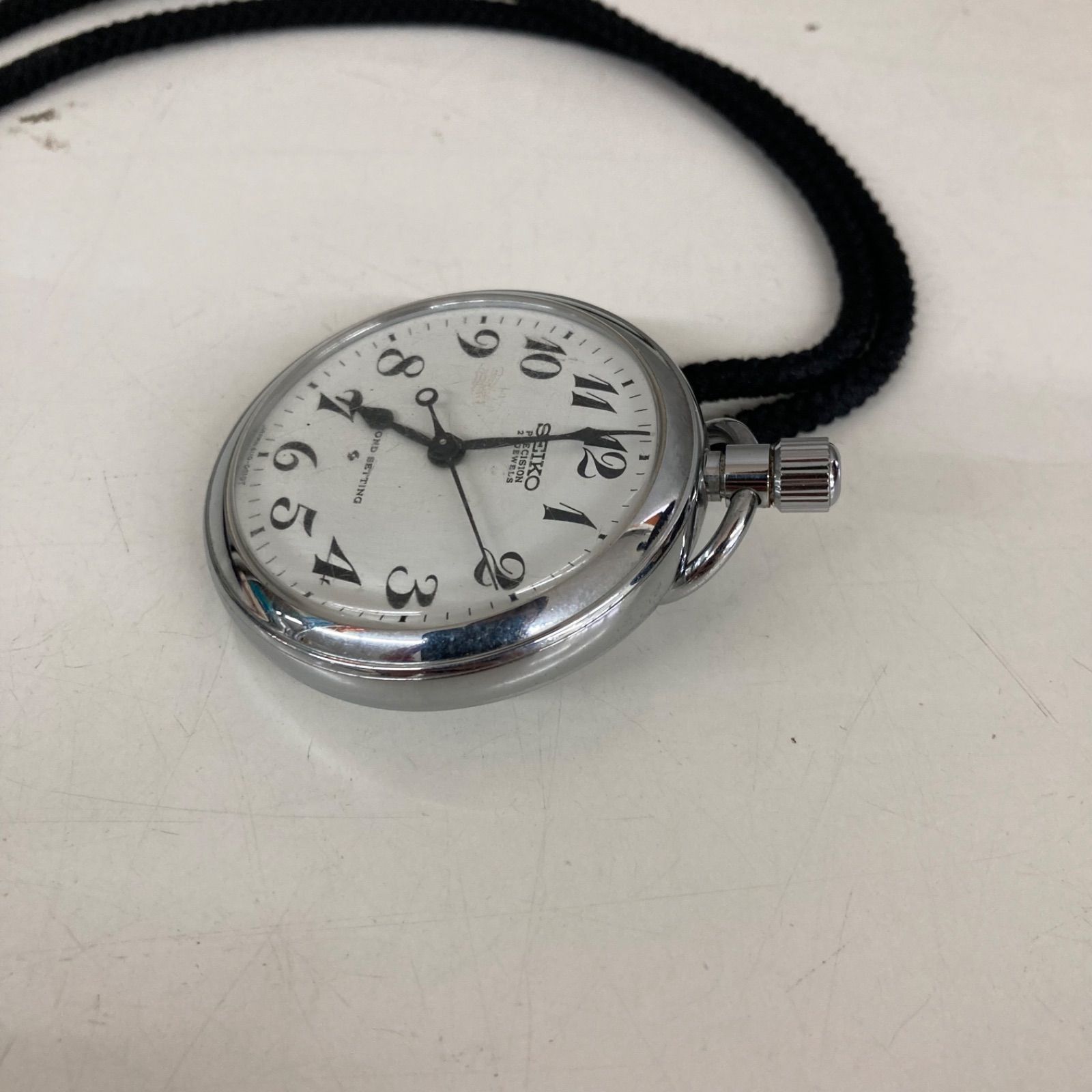 ★動作品★ SEIKO PRECISION SECOND SETTING懐中時計 SEIKO セイコー 懐中時計 PRECISION SECOND SETTING 手巻き式 動作確認