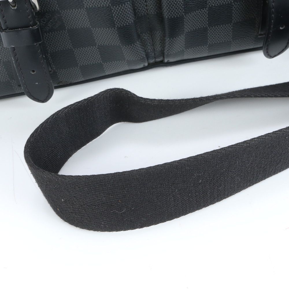 ルイヴィトン ダミエ グラフィット クリストファー N41500 レザー ビジネス バッグ 斜め掛け ショルダー A4 メンズ VEE CT32-7