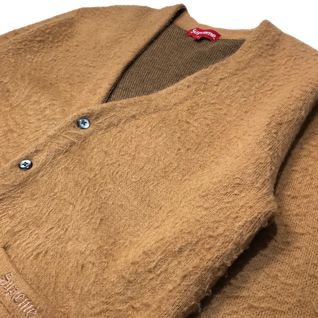 SUPREME シュプリーム 21SS Brushed Checkerboard Cardigan Camel ...