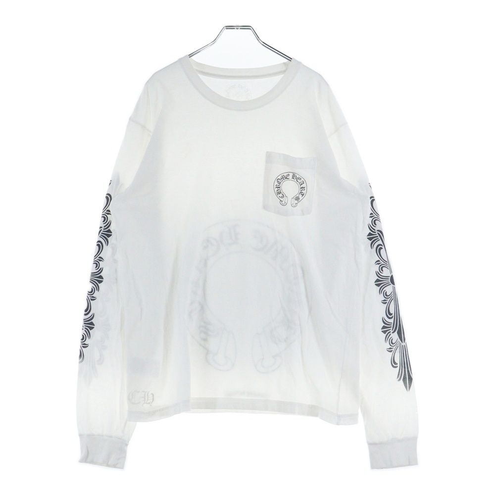 Ch クロムハーツ ラスベガス限定袖フローラルホースシュープリント長袖