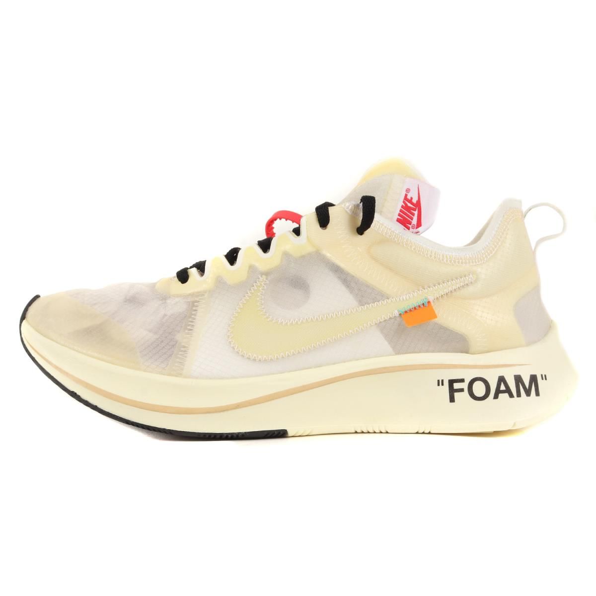 新品同様 OFF-WHITE オフホワイト NIKE THE 10 : ZOOM FLY (AJ4588-100