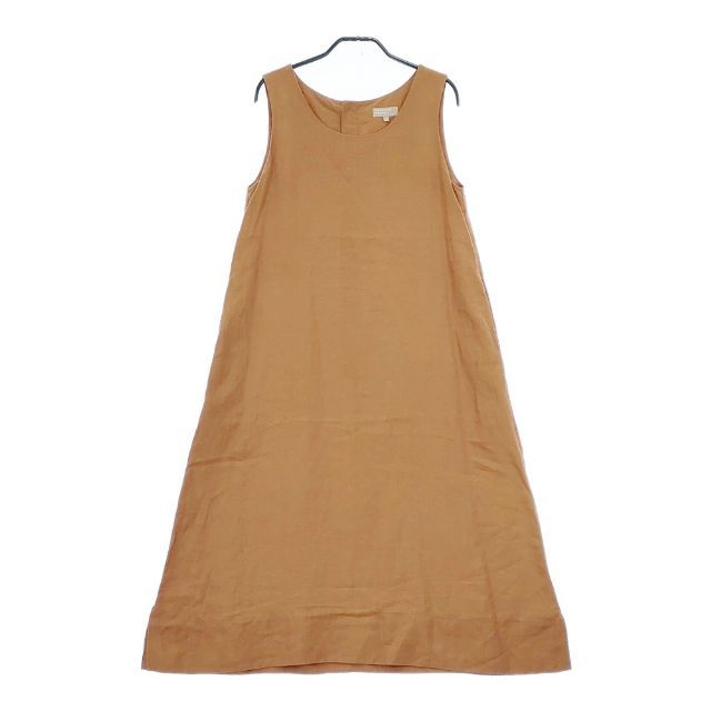 MARGARET HOWELL 578-1156001 DENSE FINE LINEN ノースリーブ ワンピース オレンジ レディース マーガレットハウエル 5-0503S∞