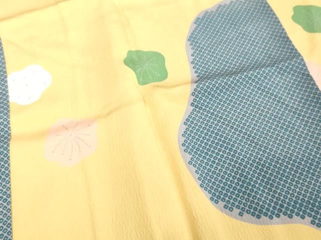 平和屋着物○振袖用長襦袢 袷 舞梅文 半衿刺繍 正絹 逸品 DAAV8596tw  