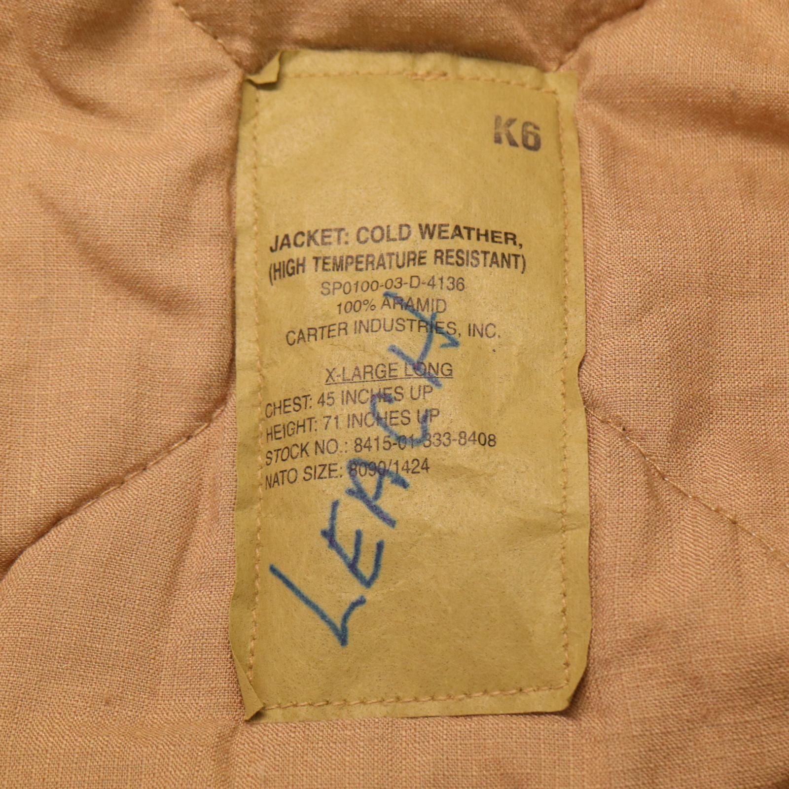00s u.s.army CVC タンカースジャケット タンカラー 00s u.s.army CVC タンカースジャケット タンカラー