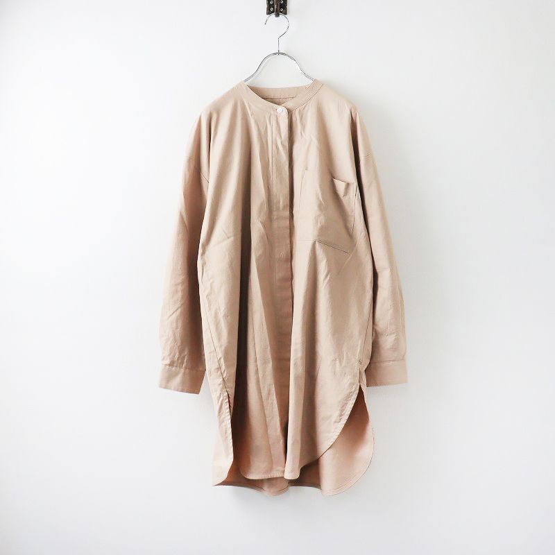 美品 ハウス HUIS. 遠州織物 オーガニックコットンビエラブラウス F