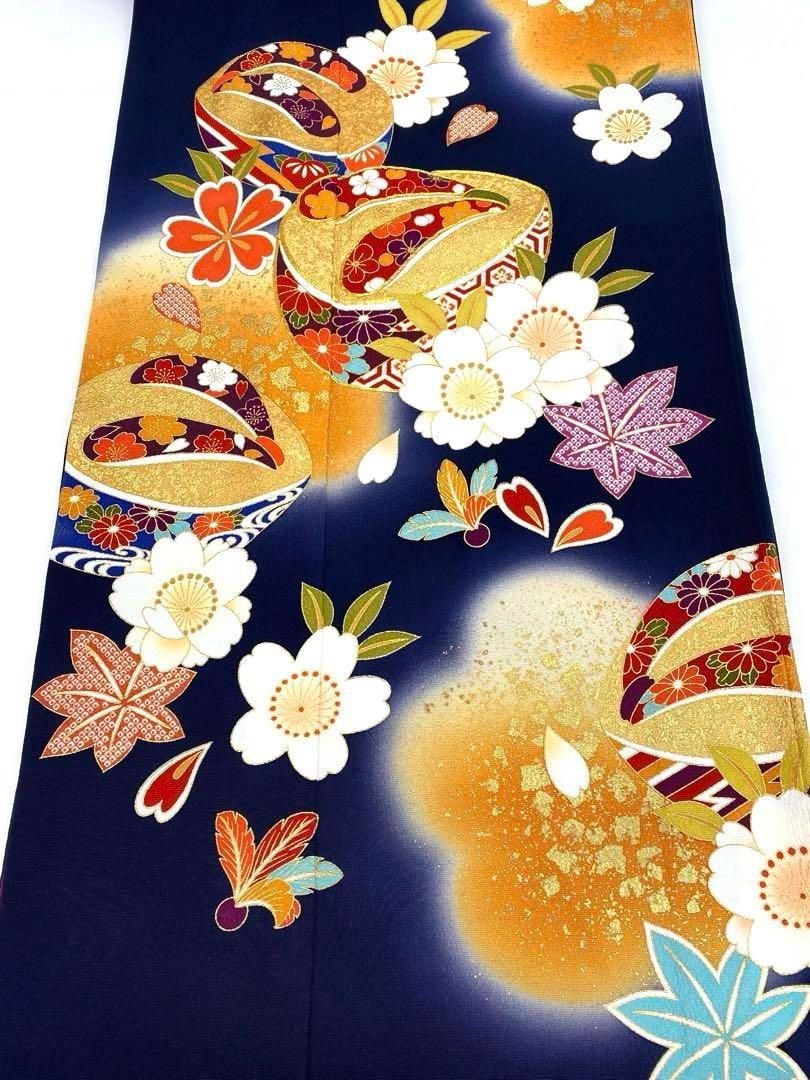 振袖 豪華 金駒 金彩 ちりめん 身丈169cm 撥水加工済 - メルカリ